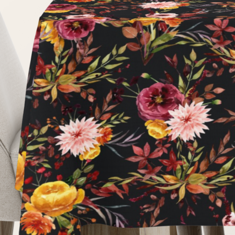 Tischdecke Buntes Blumenmeer