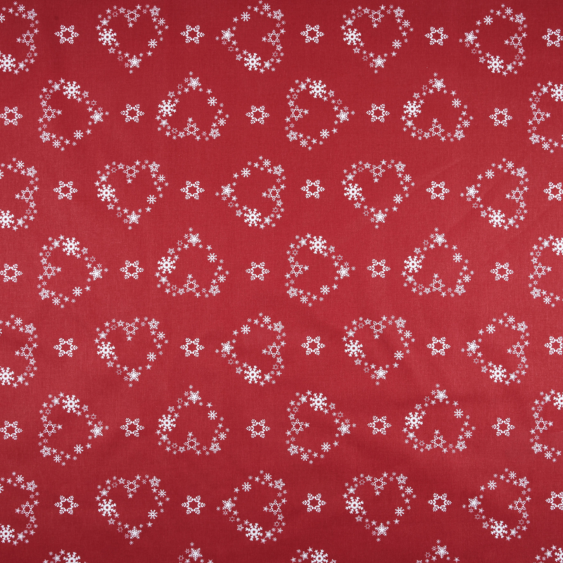 Tischdecke Schneeflocken Herzen